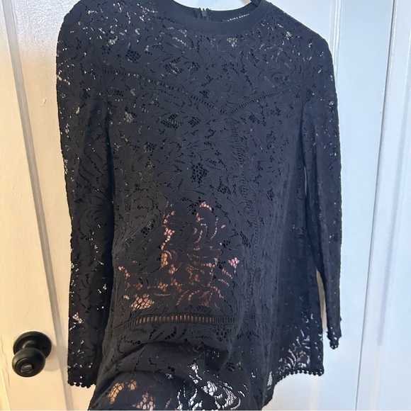 Zara lace swing long sleeve top - Picture 5 of 12